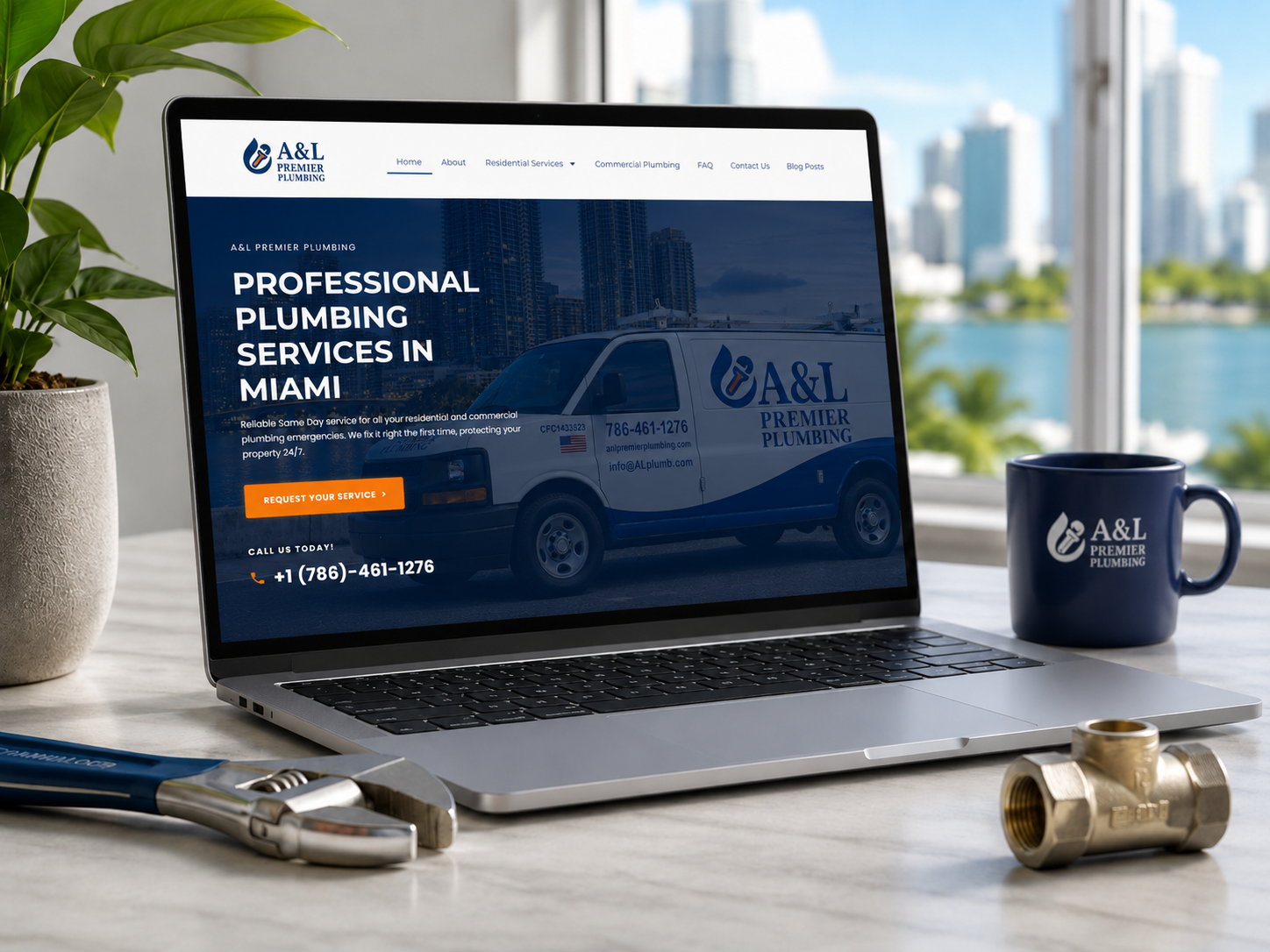 Website design for Miami plumbing company